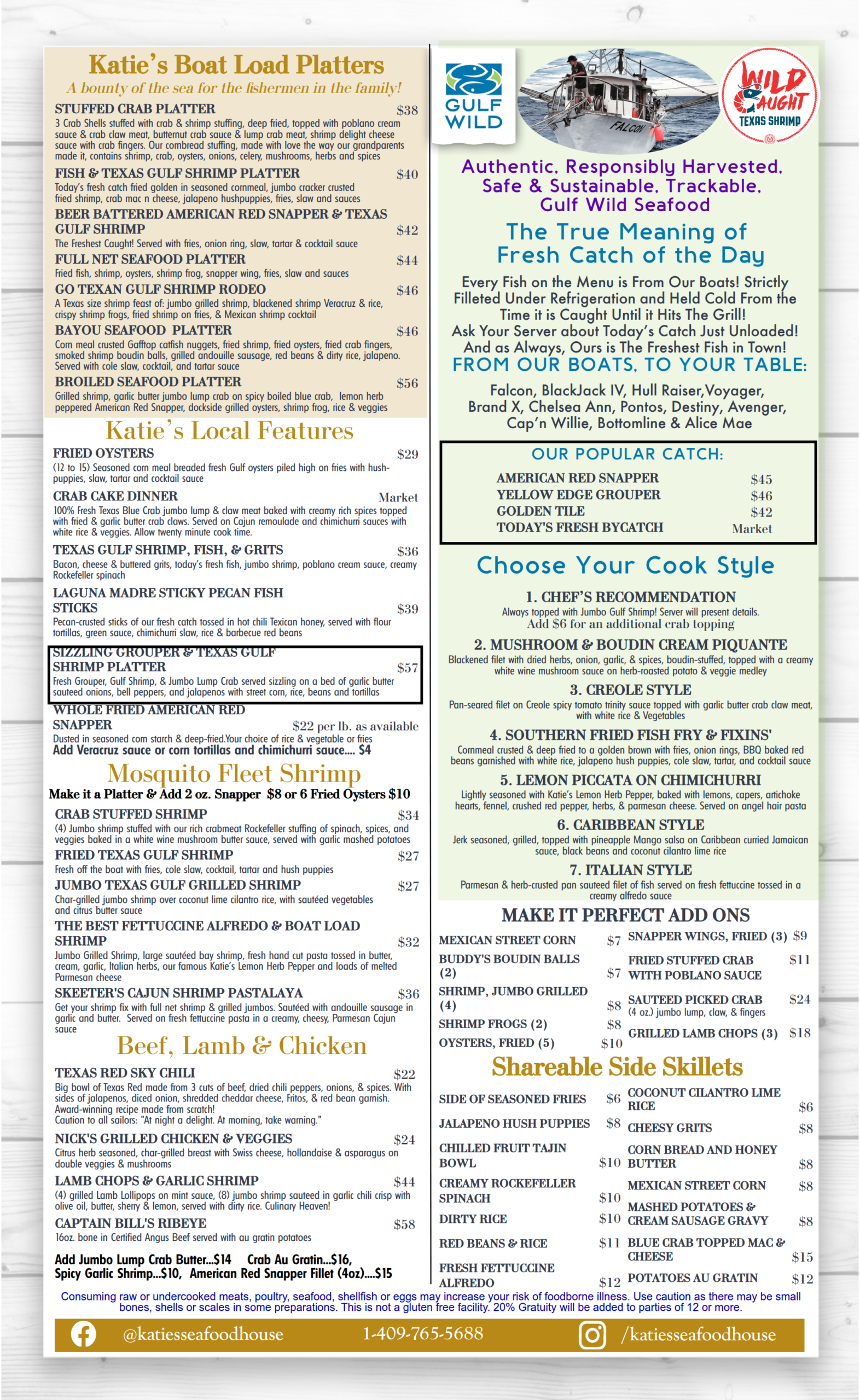 Summer 2026 Dinner Menu_page-2 Katie's Seafood House Dinner Menu